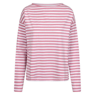 Dames thelma gestreepte top (roze waas)