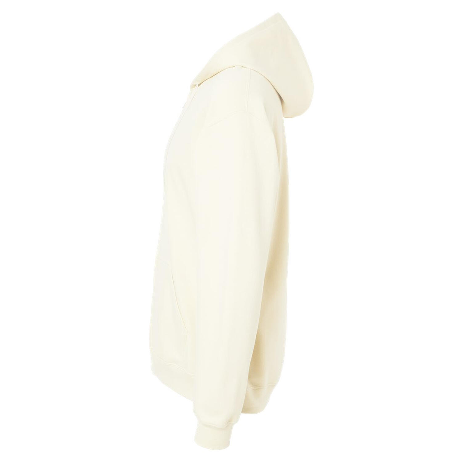 Felpa Con Cappuccio E Zip Intera Peso Medio Uomo Gildan Softstyle Bianco Spento 3/3