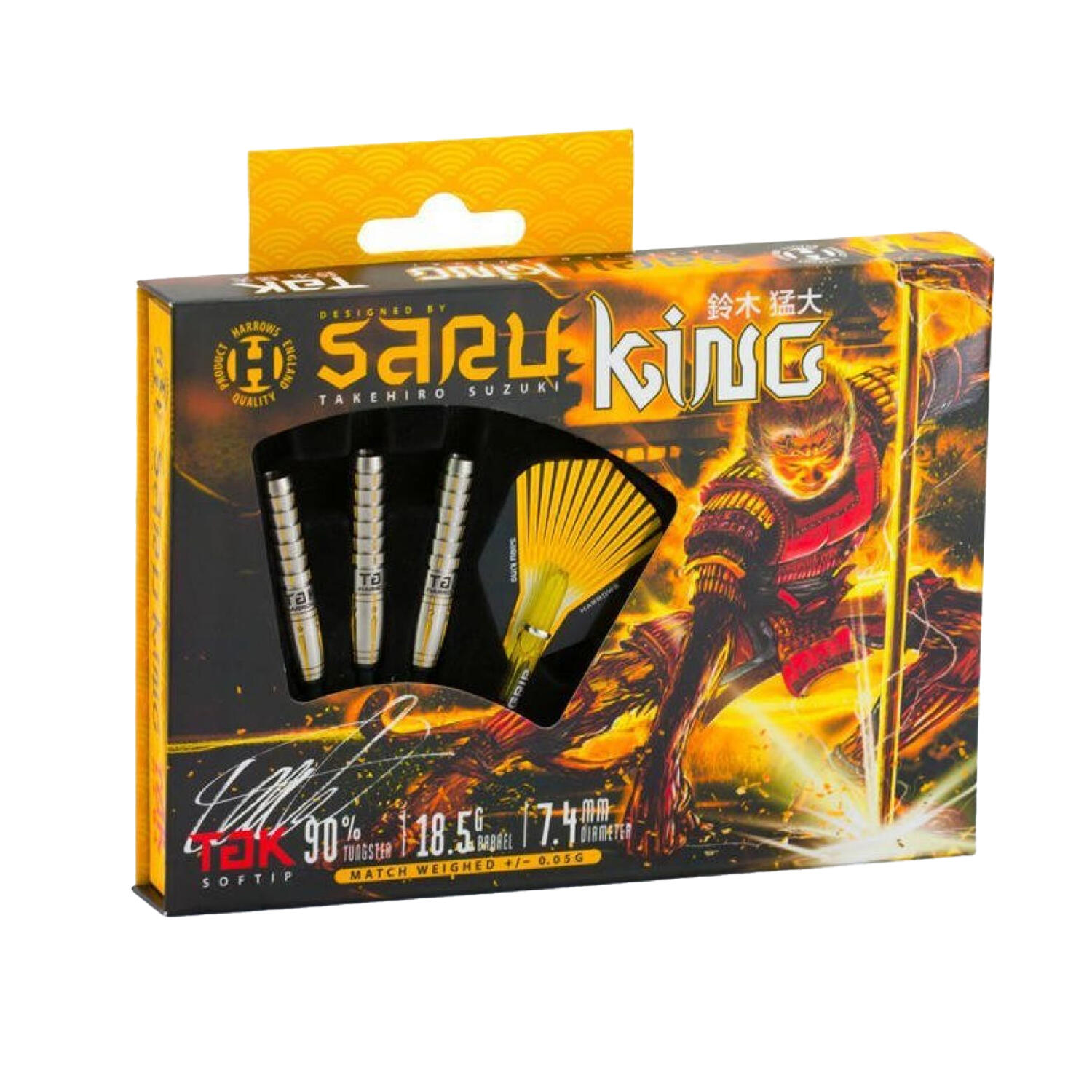 Darts "Saru King", Weiche Spitze Damen und Herren Golden/Grau/Silber 3/3