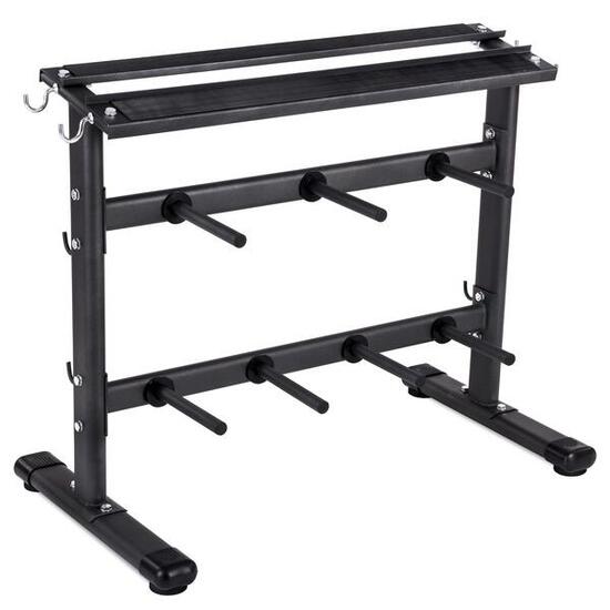 Rack à haltères et range disques