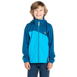 Veste Softshell EXPLORE Enfant (Bleu Gris / Turquoise Pâle)