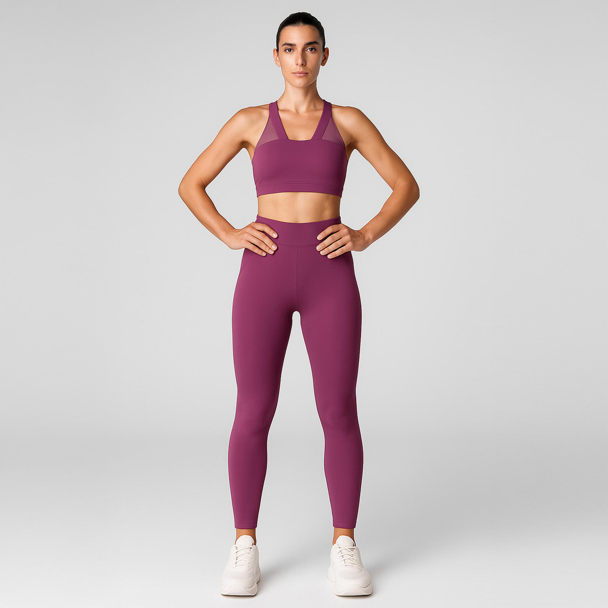 Black Limba - Ensemble De Sport Top+legging Flexor  Pour Femmes Black Limba - Survêtement - Violet - Decathlon