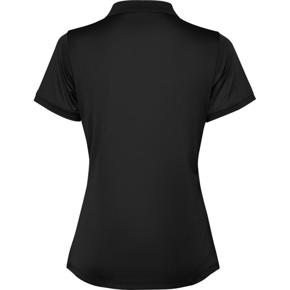 Polo Tormo de Manga Corta para Mujer Negro Sólido 2/4