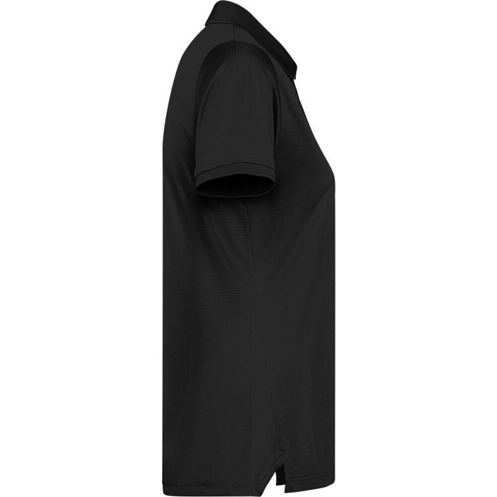 Polo Tormo de Manga Corta para Mujer Negro Sólido 4/4