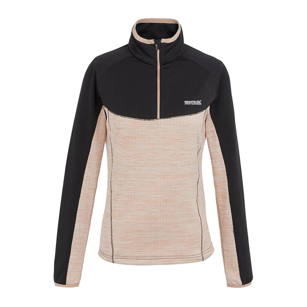 Womens/Ladies Hepley Fleece (Black/Warm Taupe Marl)