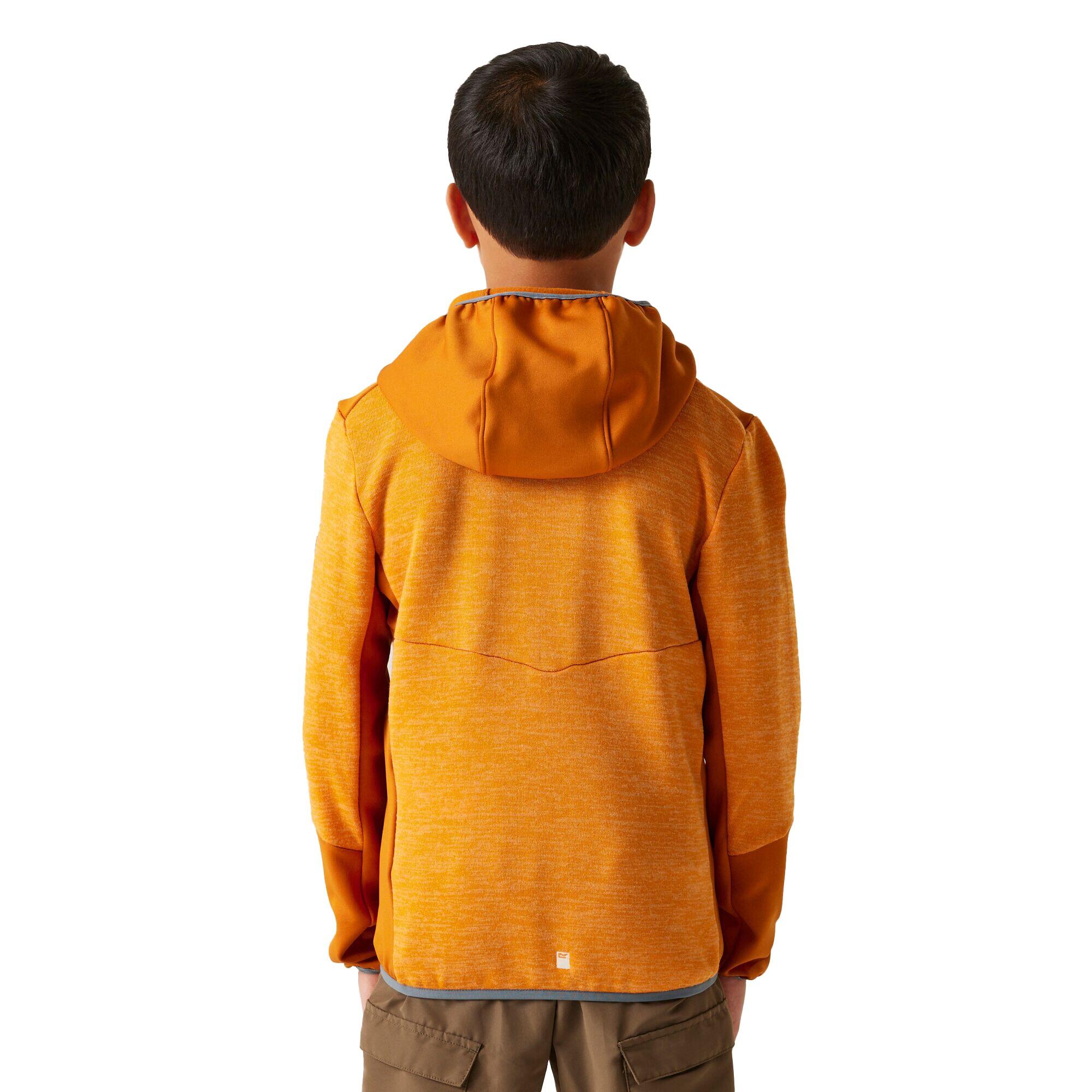 Veste À Capuche DISSOLVER Enfant (Jaune Orangé Vif / Gris Orageux) 4/5