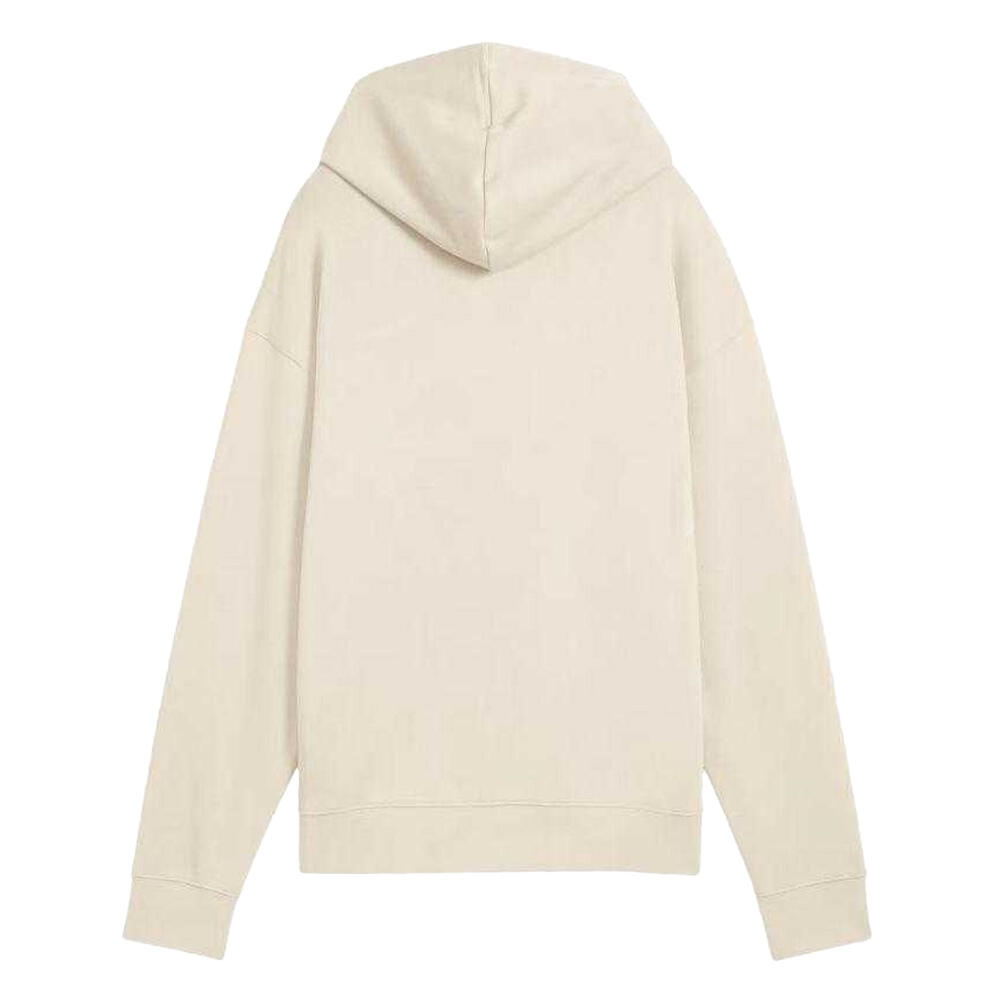 Dames ESS Script Comfort Hoodie (Beige Crème) 3/6