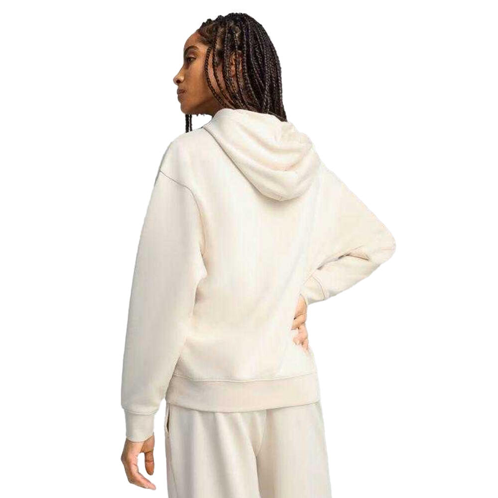 Dames ESS Script Comfort Hoodie (Beige Crème) 4/6