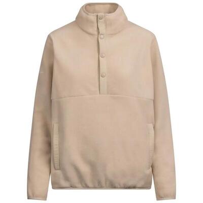 Dames mantle fleece top (verbrande sienna)