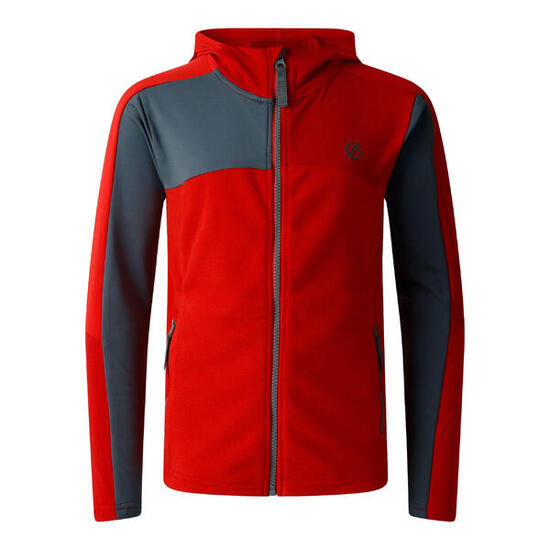 Veste Polaire À Capuche THRIVING Enfant (Rouge Vif / Gris Foncé/ Rouge)