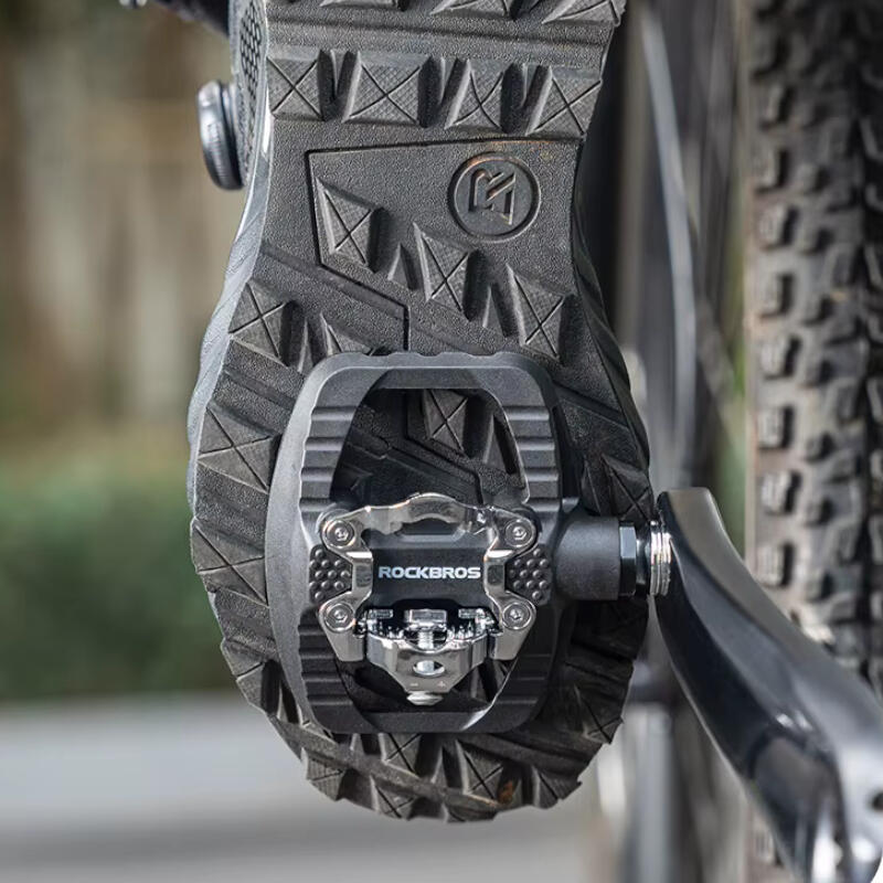 Pedały rowerowe MTB platformowe SPD dwustronne Rockbros PD303 nylonowe 3/7