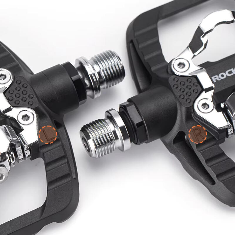 Pedały rowerowe MTB platformowe SPD dwustronne Rockbros PD303 nylonowe 5/7