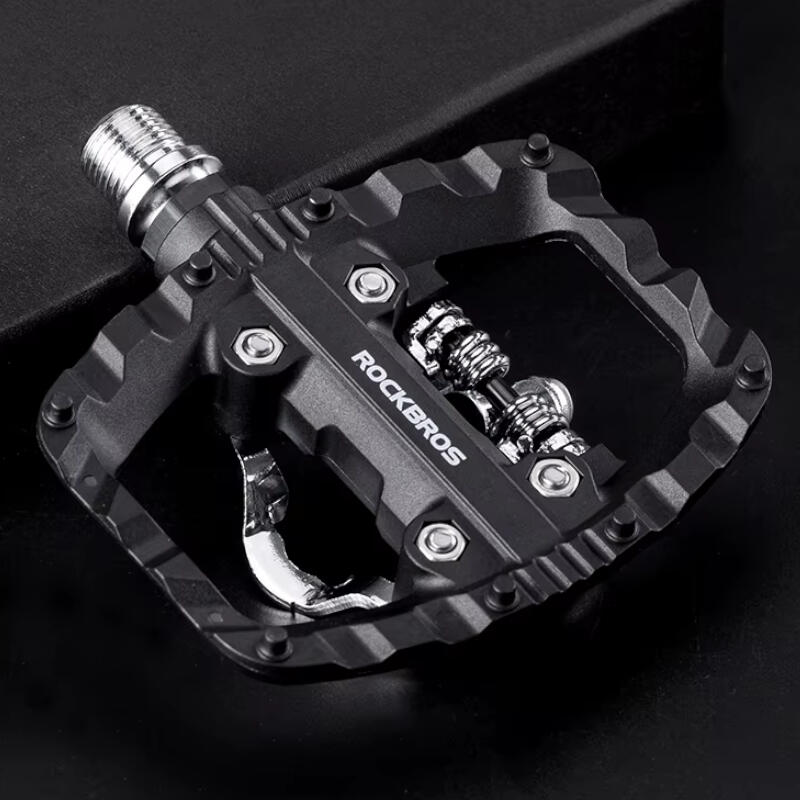 Pedały rowerowe MTB platformowe SPD dwustronne Rockbros PD303 nylonowe 4/7