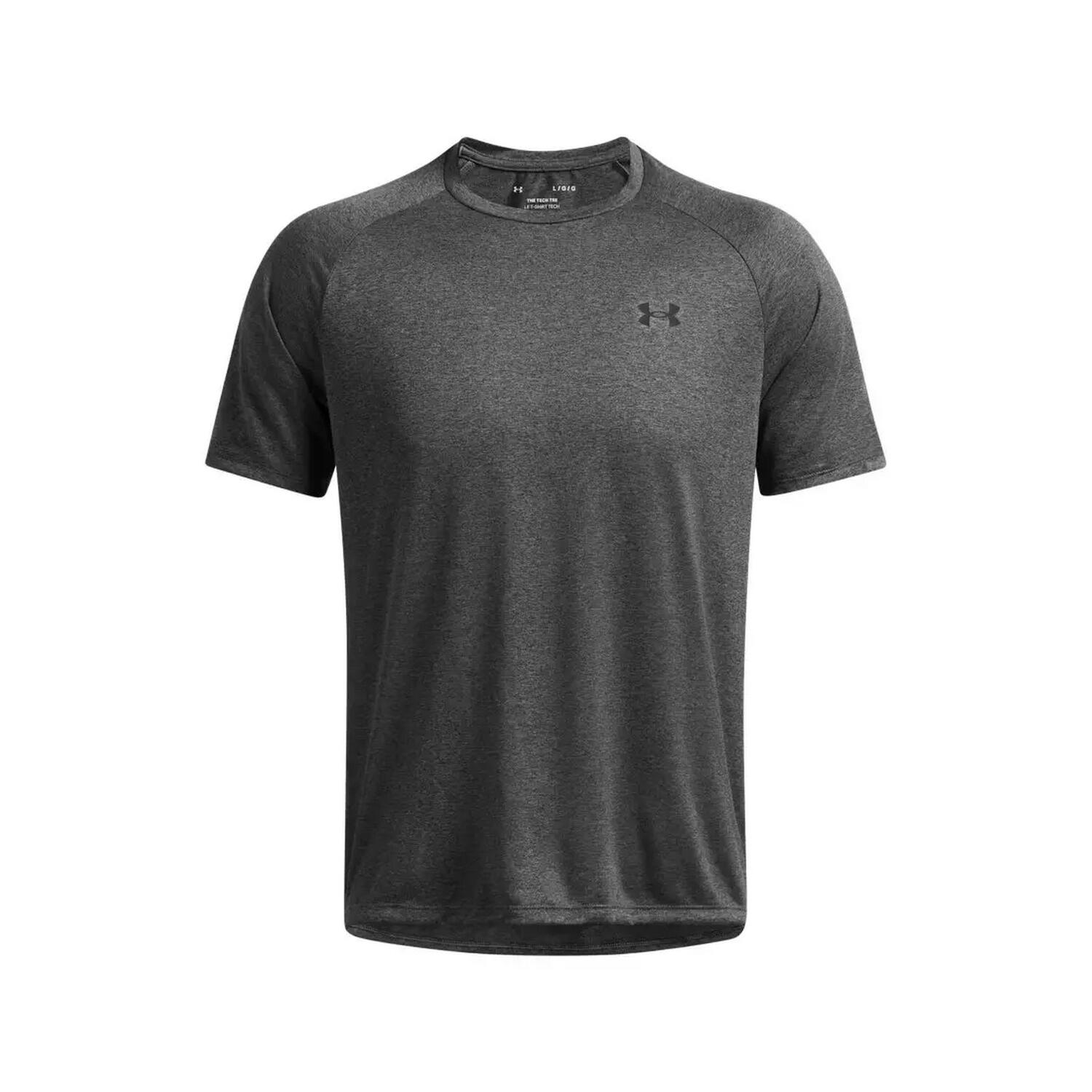 UNDER ARMOUR Mens Tech ShortSleeved TShirt (Castle Rock Grey/Grey)