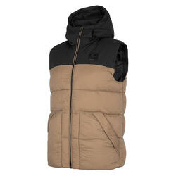 Veste Sans Manches Style Bloc De Couleur H4Z22 Homme (Noir / Doré)