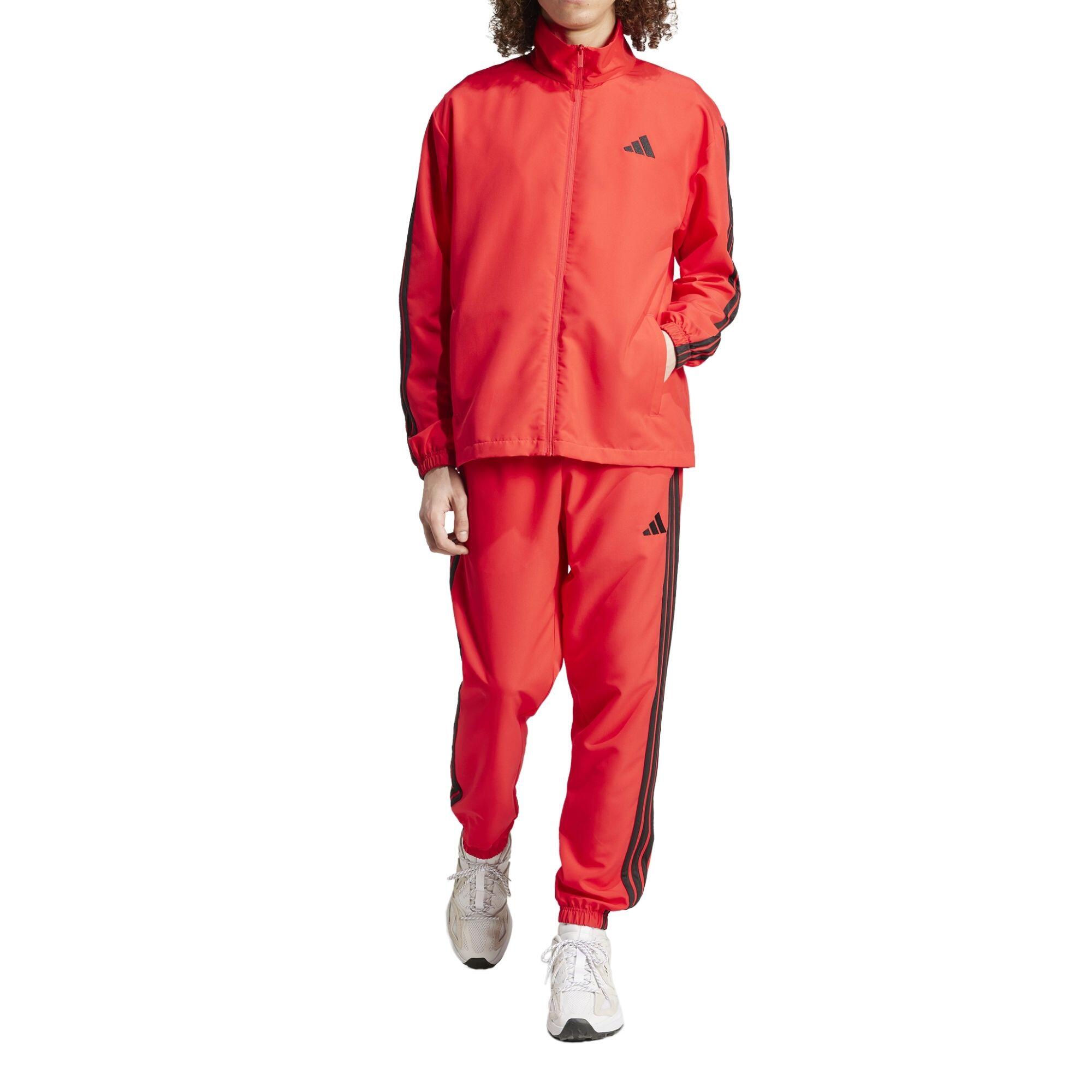 Dres Basic 3-Stripes Woven Rozmiar L Czerwony - JI8851