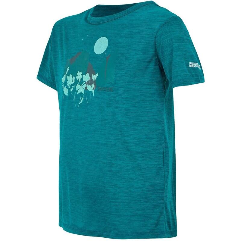 Tricou Drumeții În Natură Regatta Alvarado IX Imprimeu Floral Copii