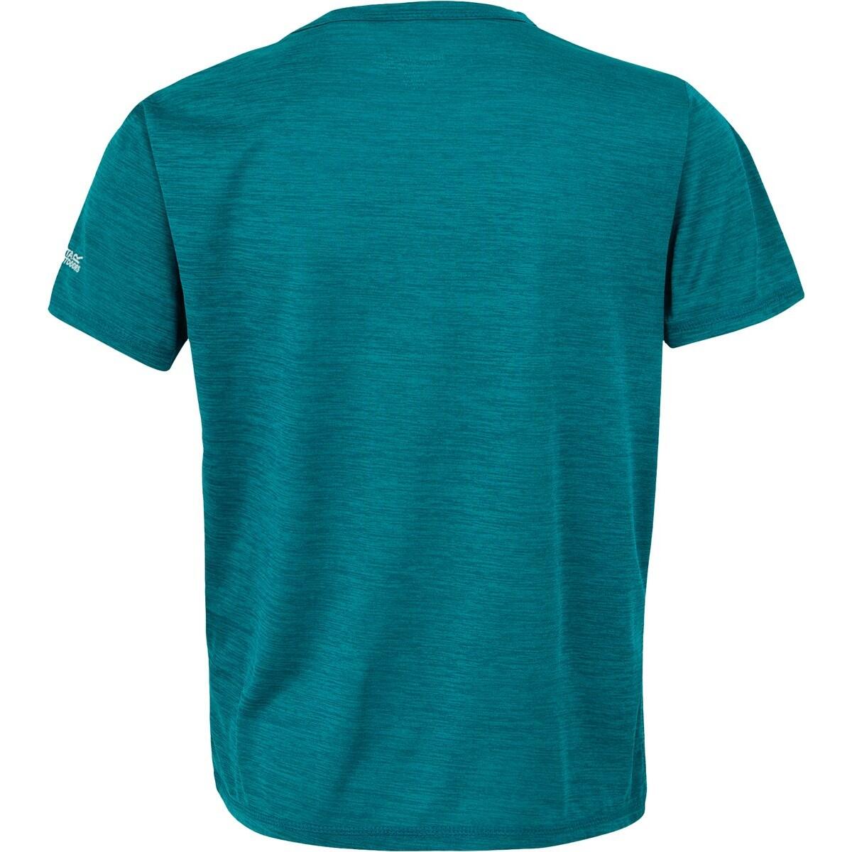 Tshirt Motif/style Floral ALVARADO Enfant (Bleu Vert Chiné) 2/5