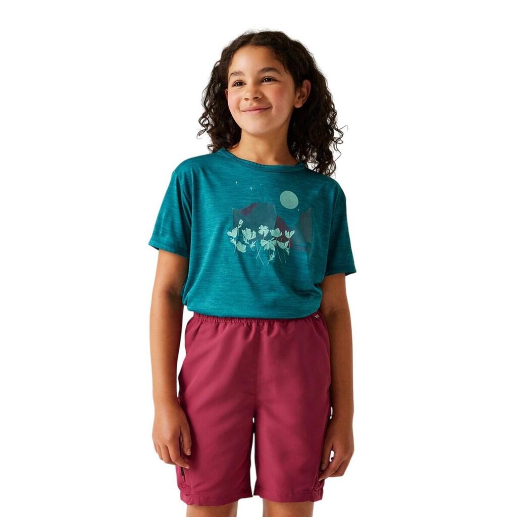 Childrens/Kids Alvarado IX Floral TShirt (Exotic Plume Marl)