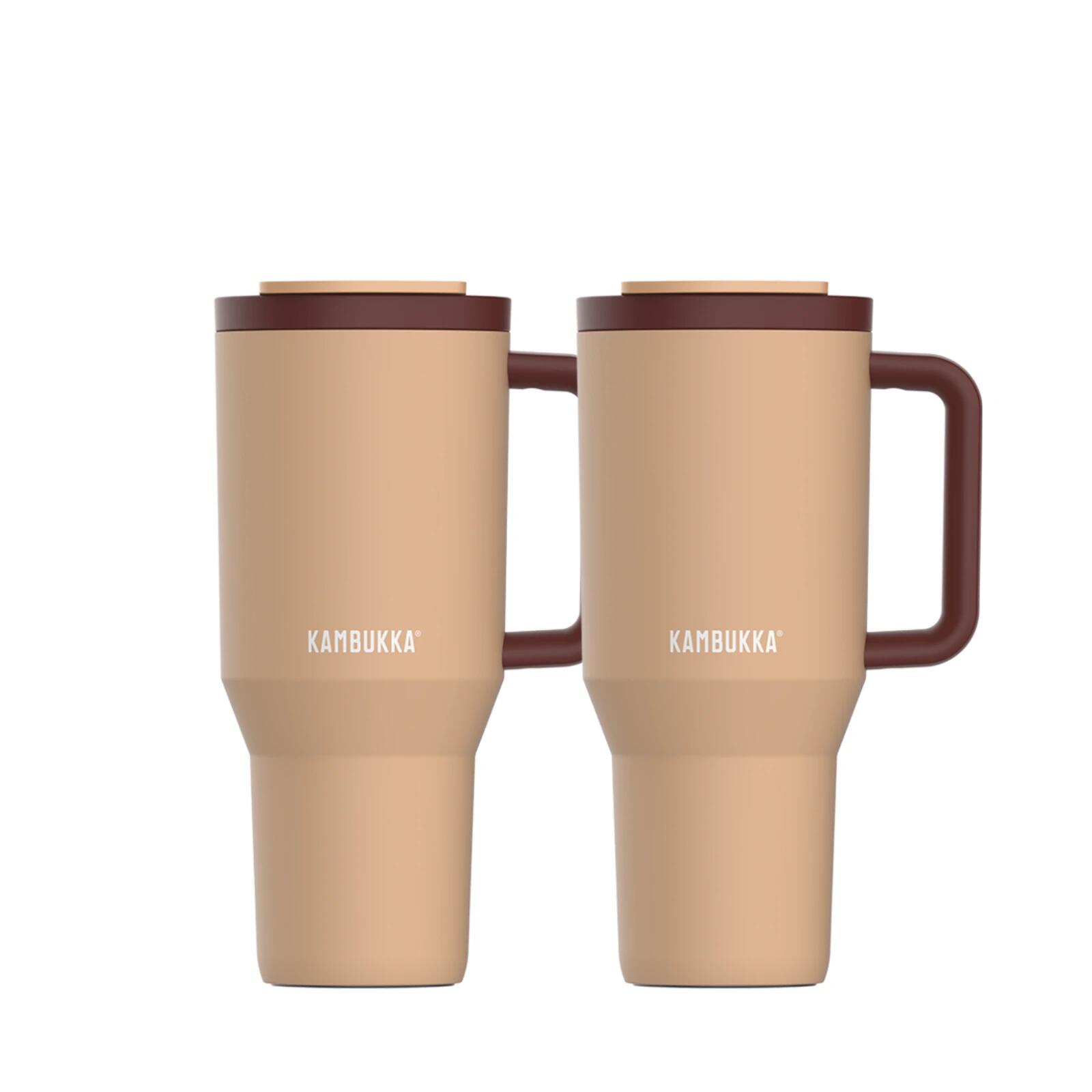 KAMBUKKA Sada termohrnků s teleskopickým brčkem Rio Chocolate 2x 950 ml