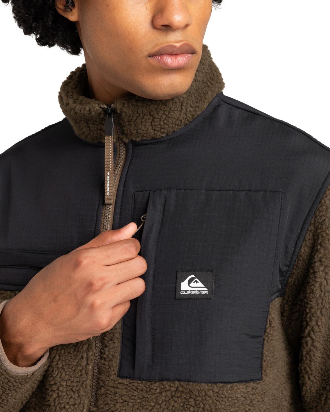 Sweatshirt mit Reißverschluss SHALLOW WATER Braun Herren 3/7