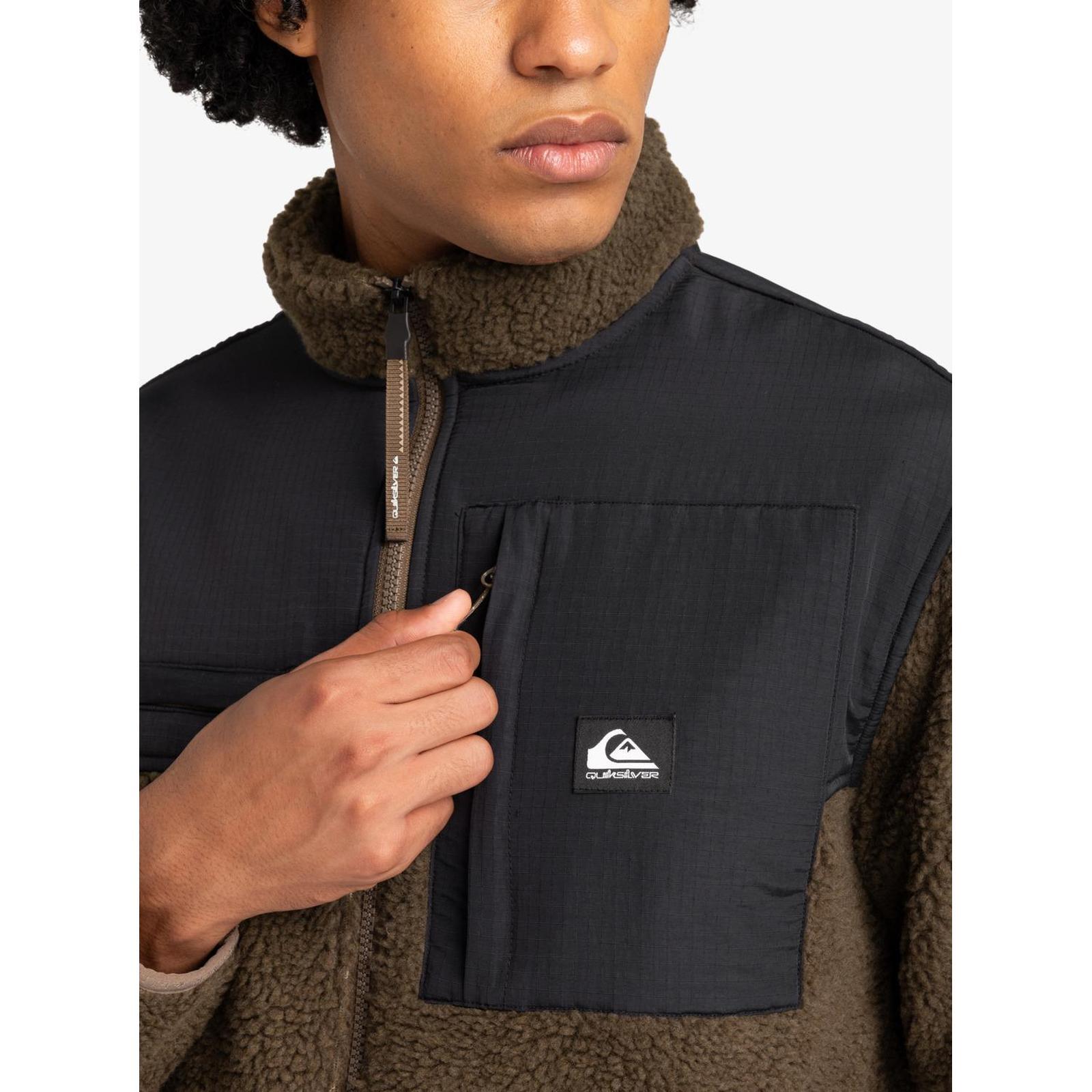 Sweatshirt mit Reißverschluss SHALLOW WATER Braun Herren 5/7