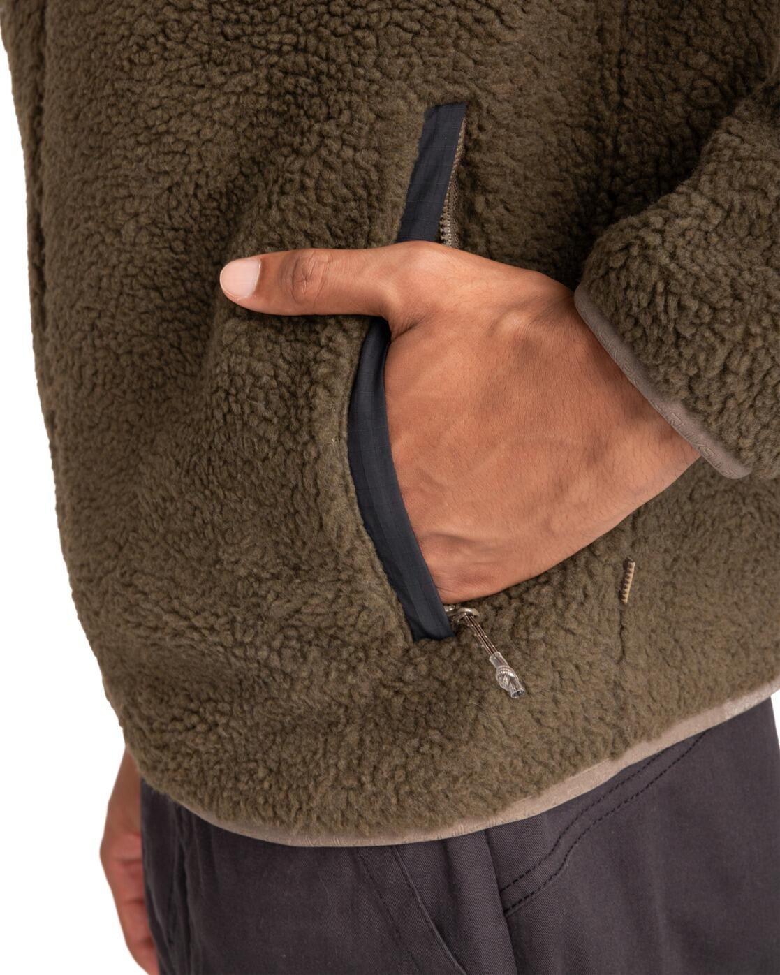 Sweatshirt mit Reißverschluss SHALLOW WATER Braun Herren 4/7