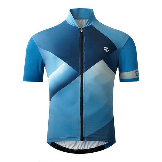 Haut Manches Courtes AEP PEDAL Homme (Bleu Acier / Bleu Héritage)