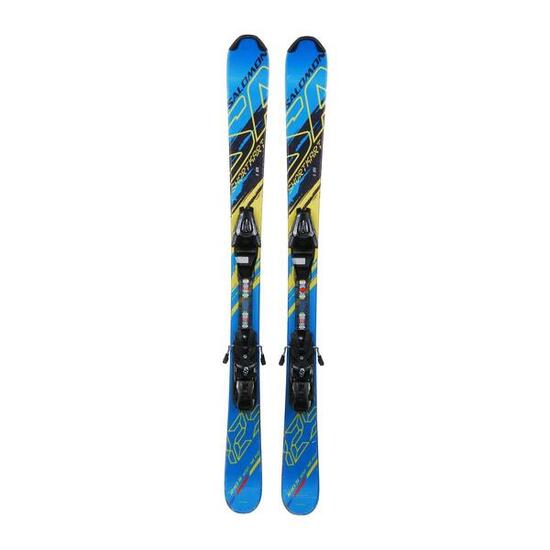 RECONDITIONNE - Mini Ski Salomon Shortkart + Fixations - BON