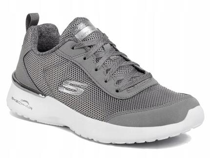 BUTY damskie SKECHERS DYNAMIGHT 12947-GRY szare niskie lekkie sportowe 37,5