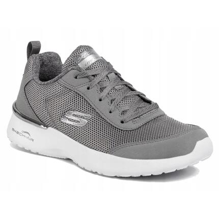 BUTY damskie SKECHERS DYNAMIGHT 12947-GRY szare niskie lekkie sportowe 37,5