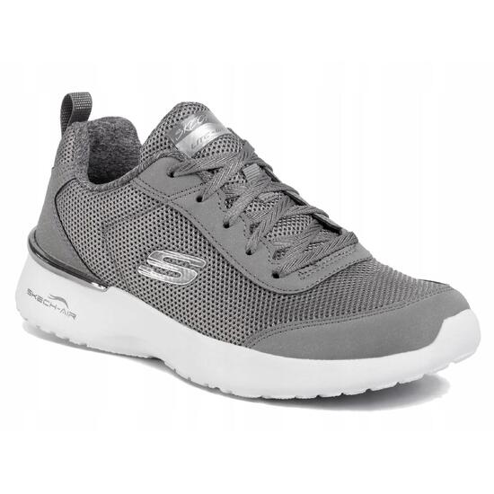 BUTY damskie SKECHERS DYNAMIGHT 12947-GRY szare niskie lekkie sportowe 37,5