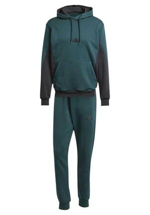 Survêtement Fleece Colorblock Hooded Vert - KB5266