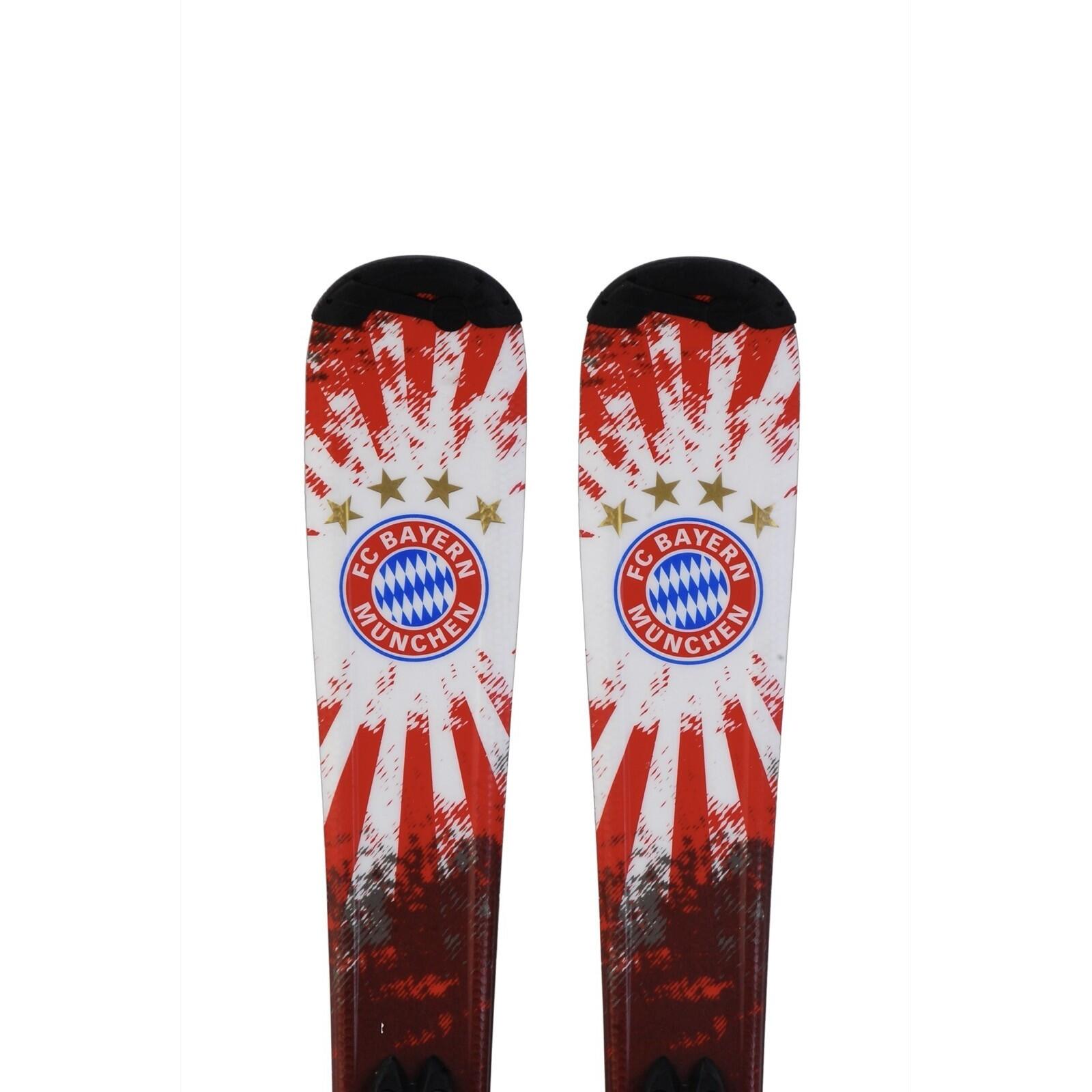 RECONDITIONNE - Ski Junior Rossignol Fc Bayern De Munich + Fixations 2/4