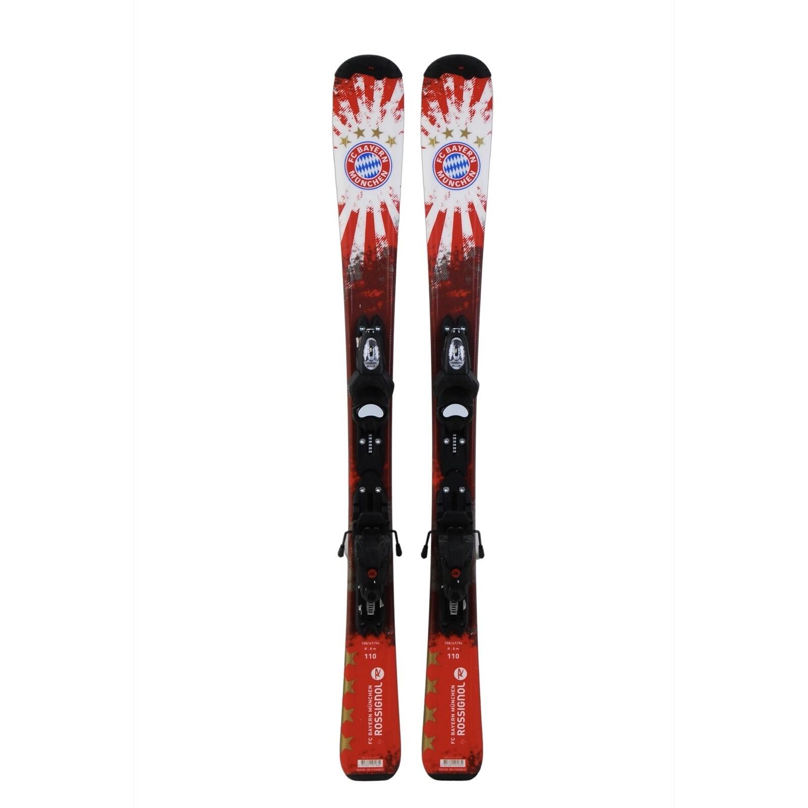 ROSSIGNOL RECONDITIONNE - Ski Junior Rossignol Fc Bayern De Munich + Fixations