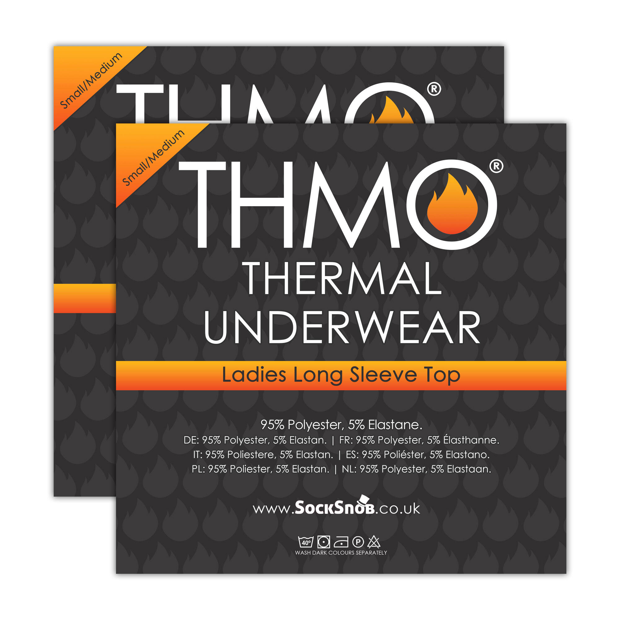 THMO - Lot de 2 hauts thermiques à manches longues pour femme pour l'hiver 2/5