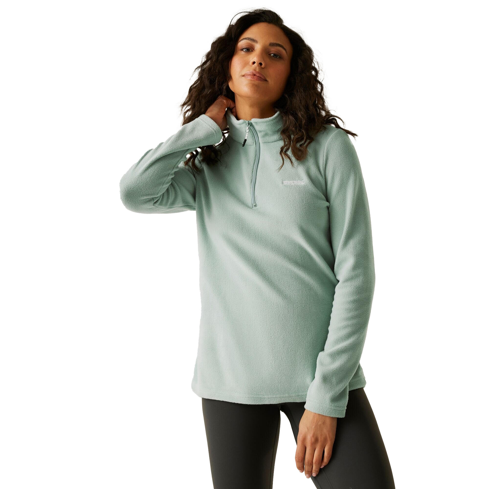 Casaco Feminina Fleece Gola Alta (Haze Verde) 4/5