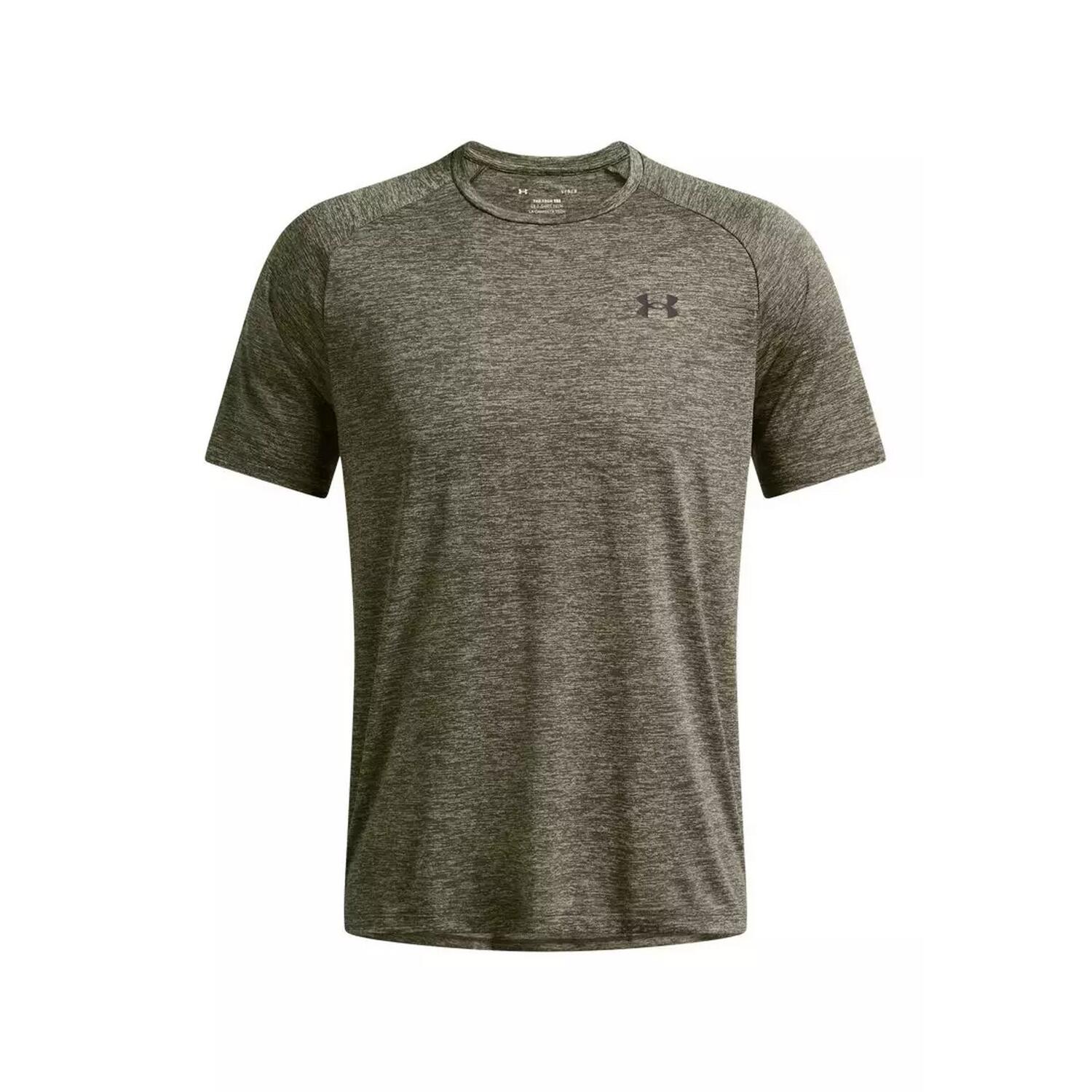 UNDER ARMOUR Mens Tech ShortSleeved TShirt (Marine OD Green)