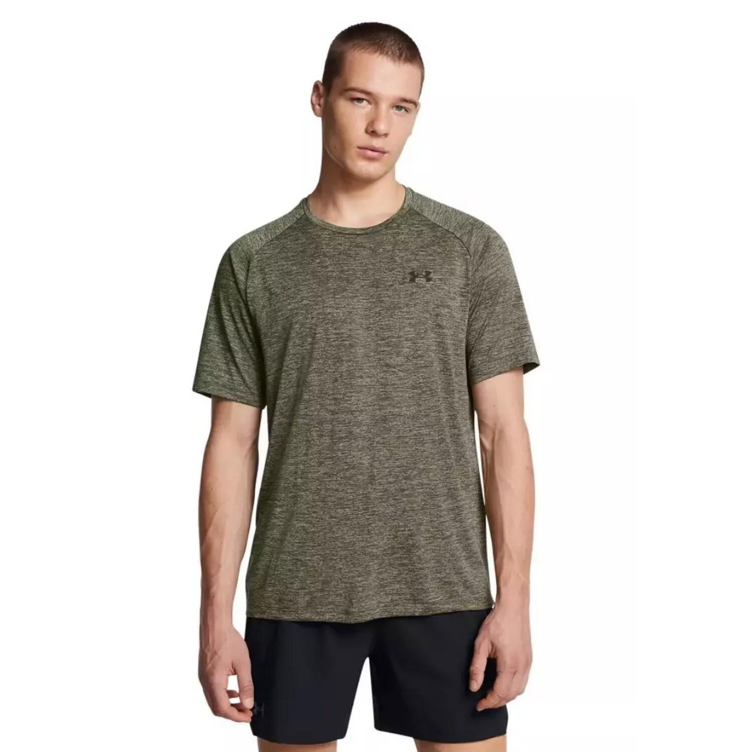 Mens Tech ShortSleeved TShirt (Marine OD Green) 4/4