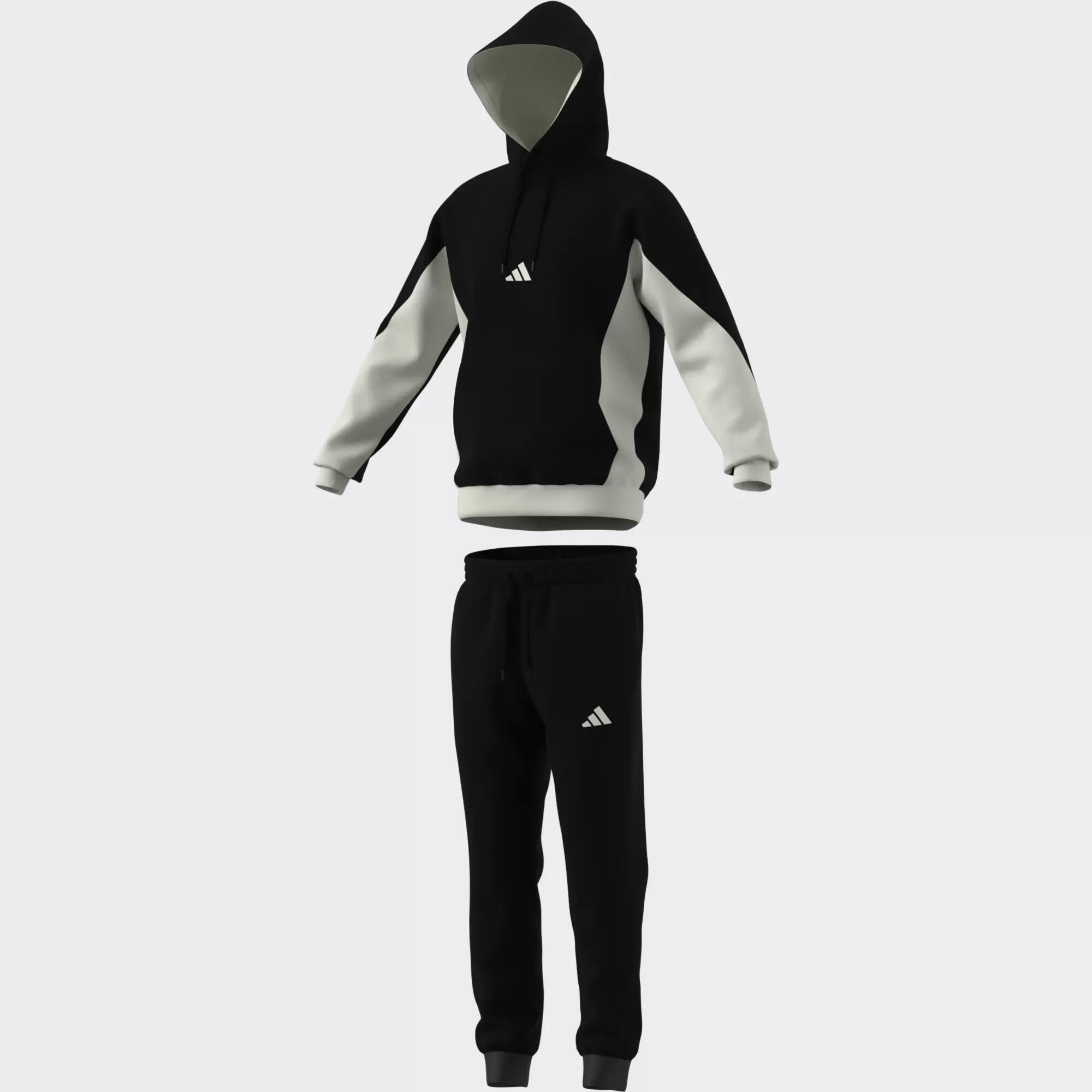 Tute complete uomo (fleece) adidas nero 2/6