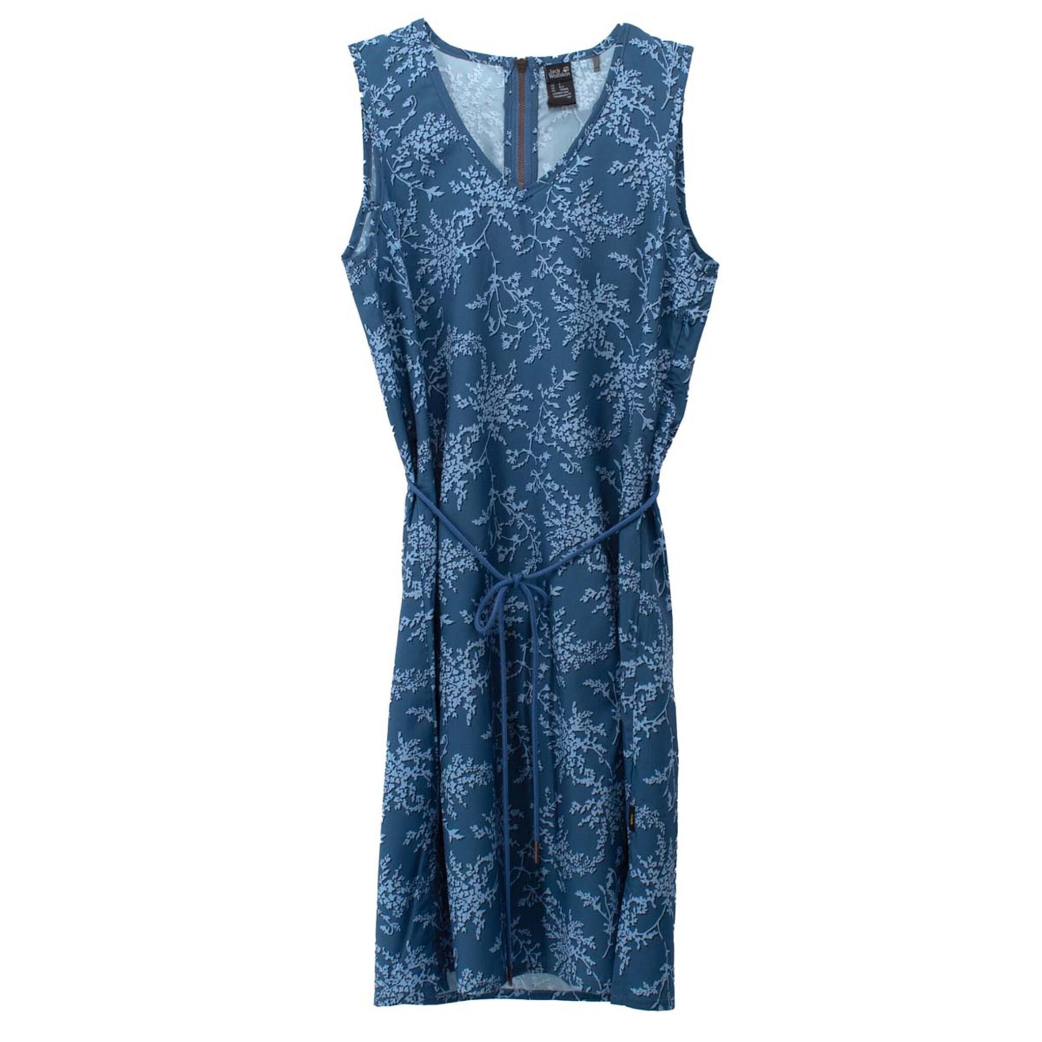JACK WOLFSKIN Kleid Röcke Tioga Road Print Dress in Blau