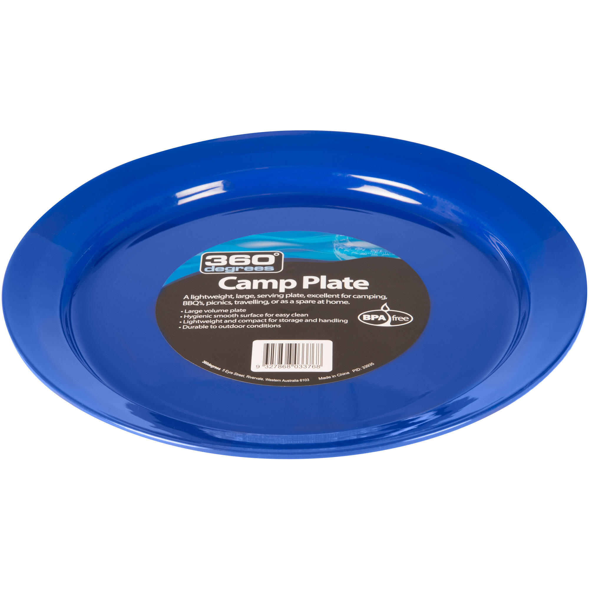 Farfurie camping 360 Degrees Camp Plate, diametru 25 cm, BPA free