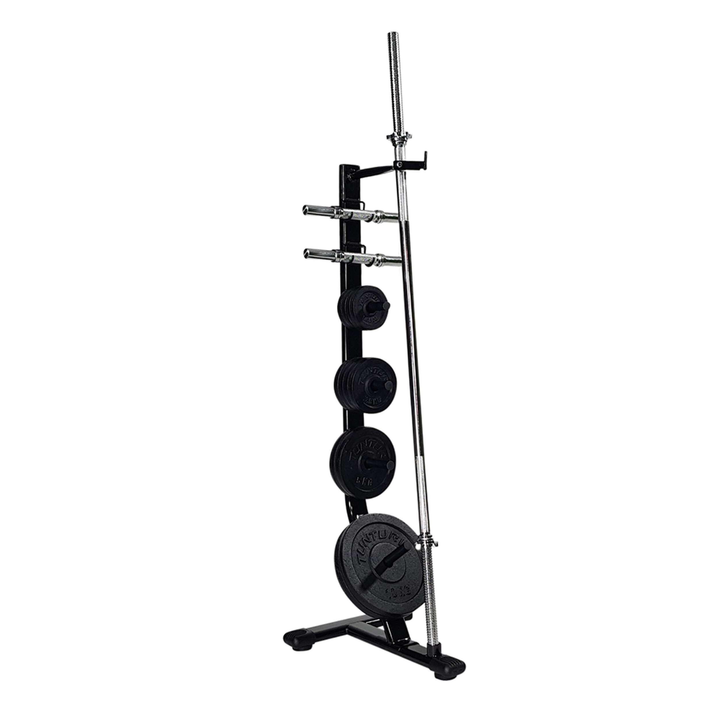 Support de rangement rack pour disques et barres diamètre 30mm noir 2/7