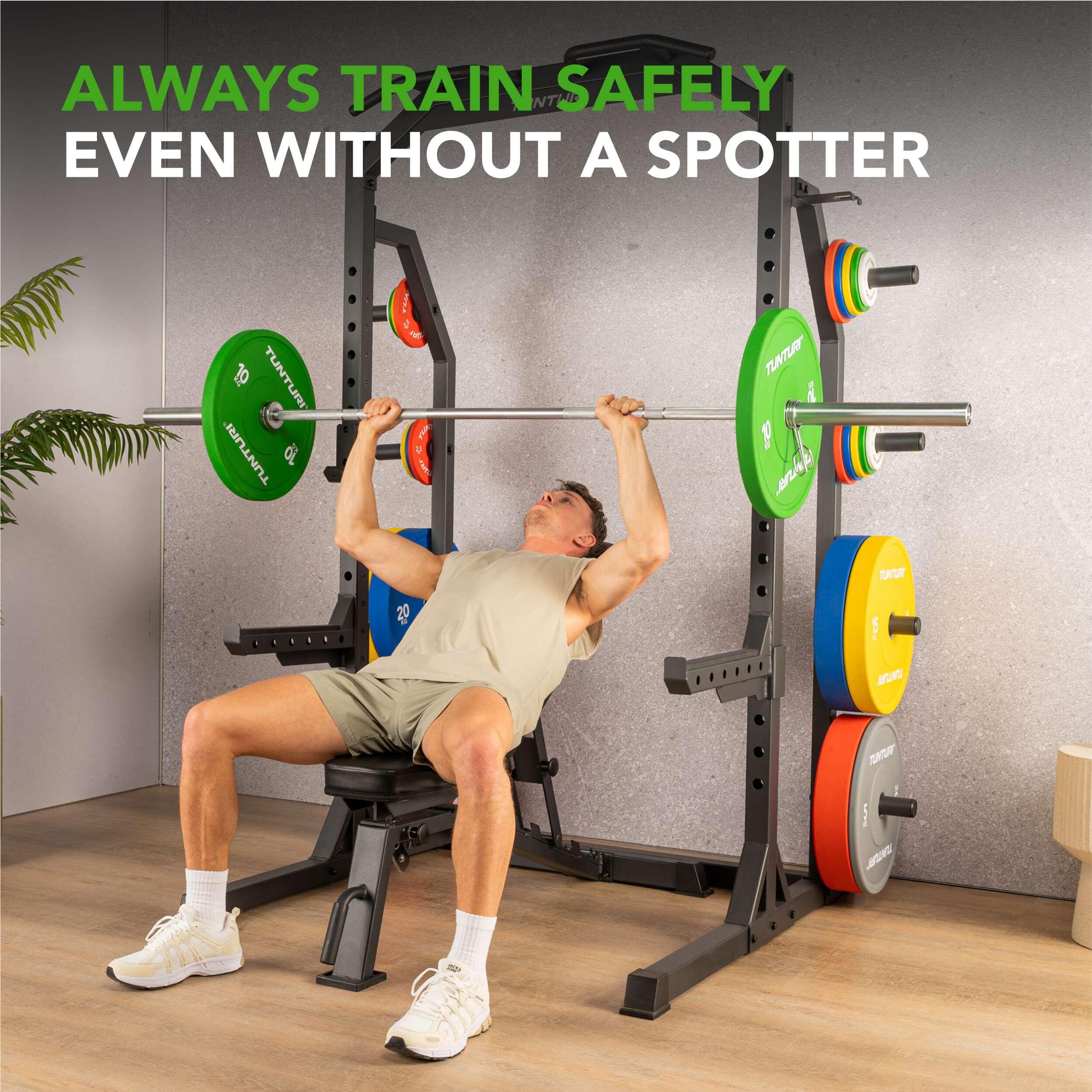Half Rack Krachtstation - Plate loaded homegym - Maximaal 300 kg belastbaar 3/7
