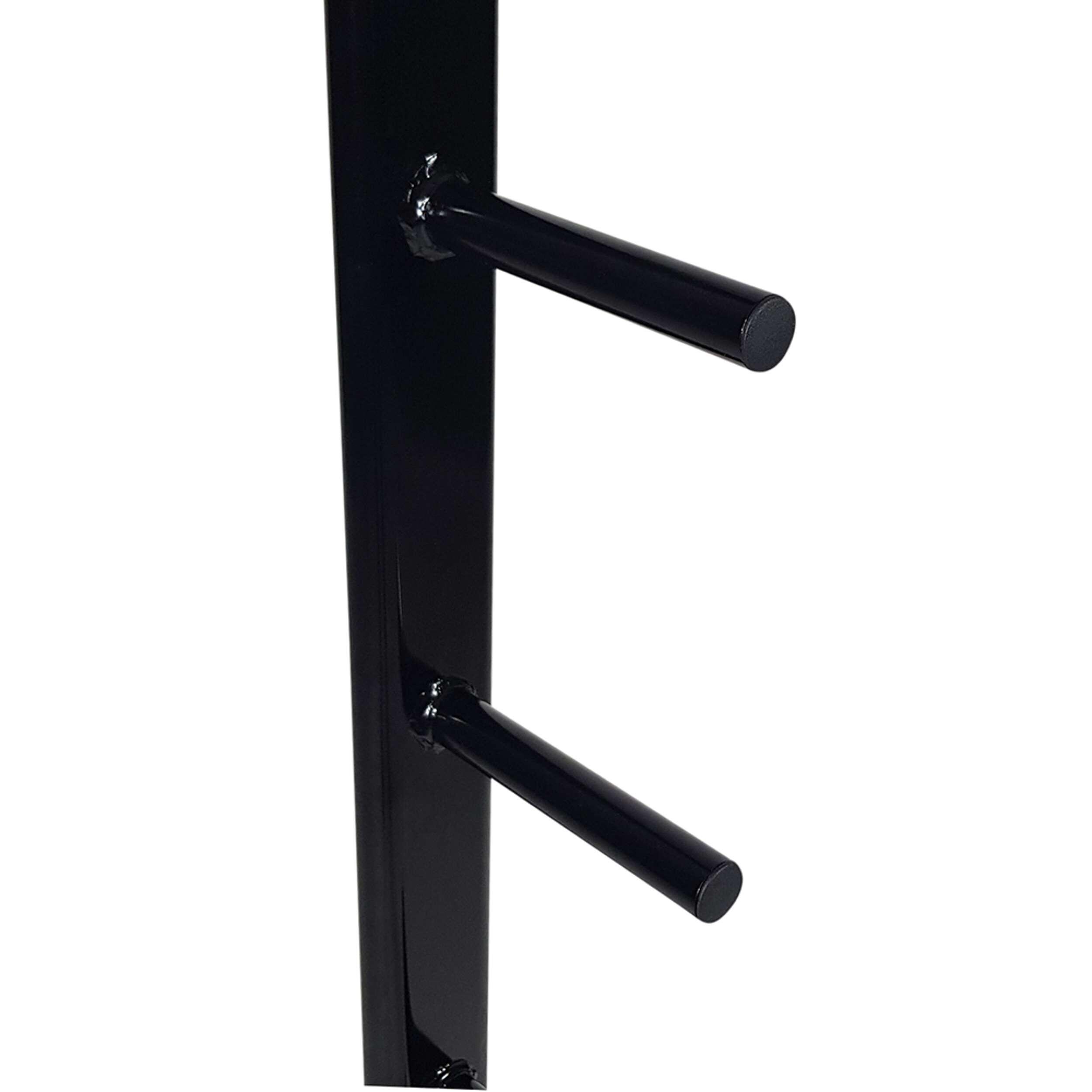Support de rangement rack pour disques et barres diamètre 30mm noir 7/7