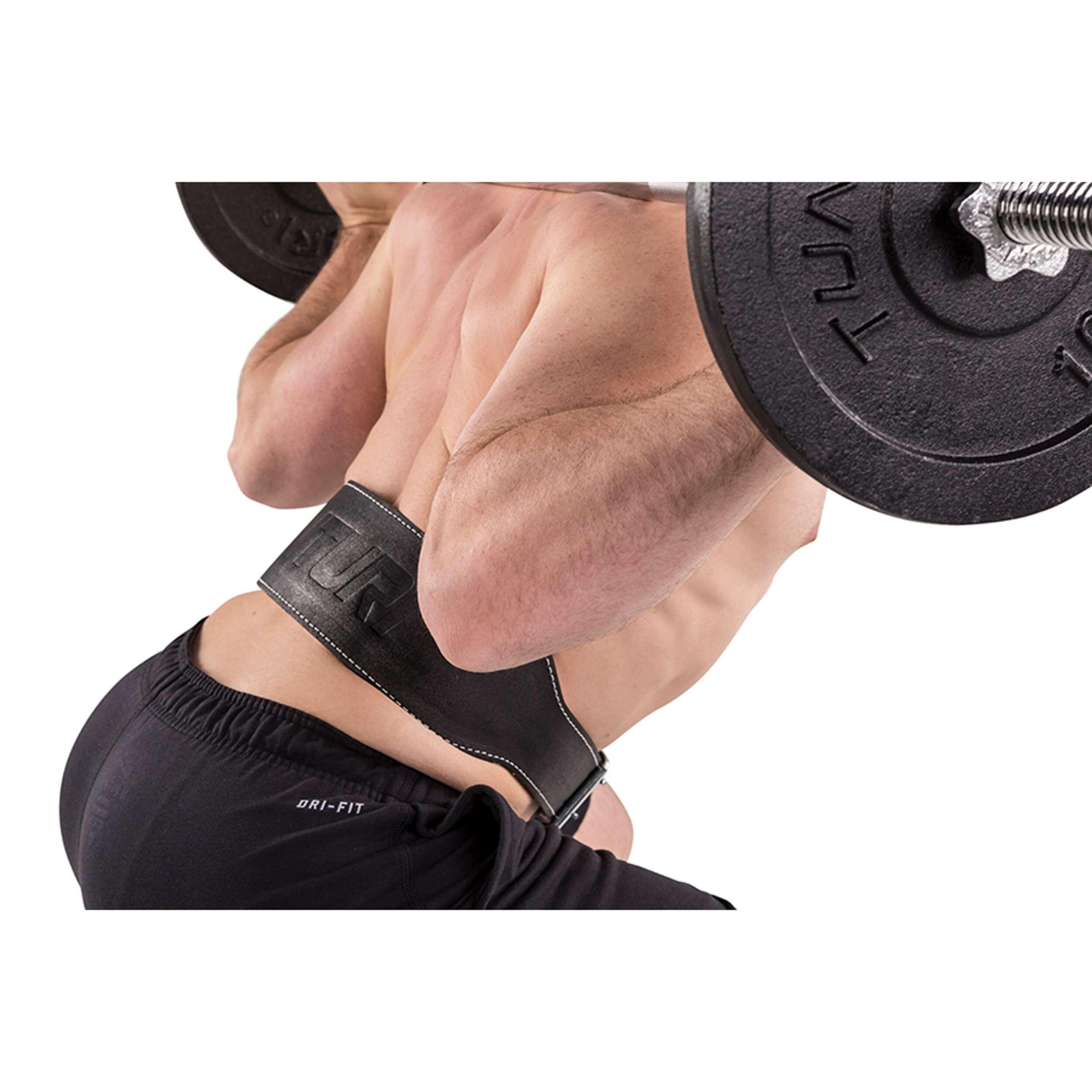 Ceinture lombaire haltérophilie musculation 120cm noire 2/3