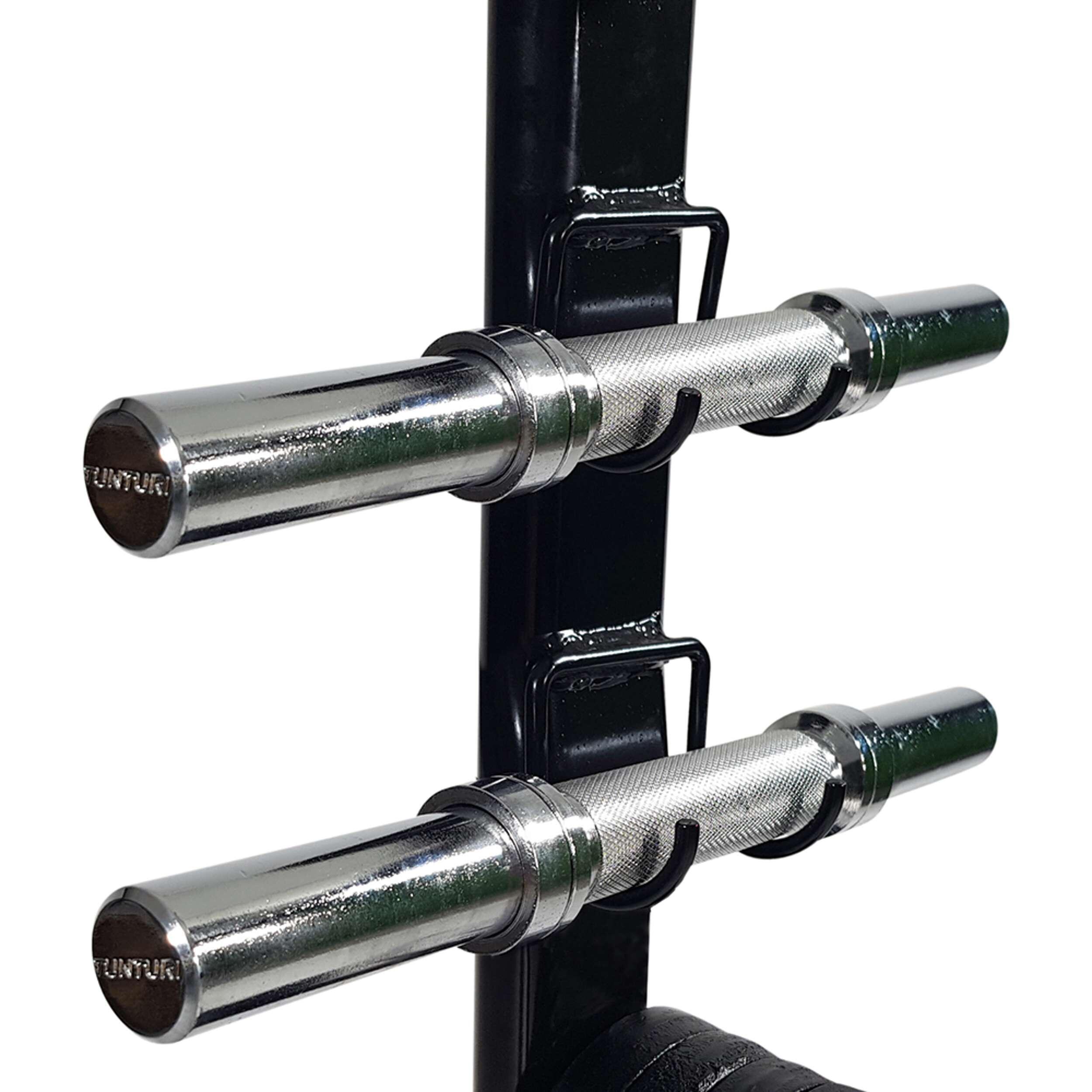 Support de rangement rack pour disques et barres diamètre 30mm noir 4/7