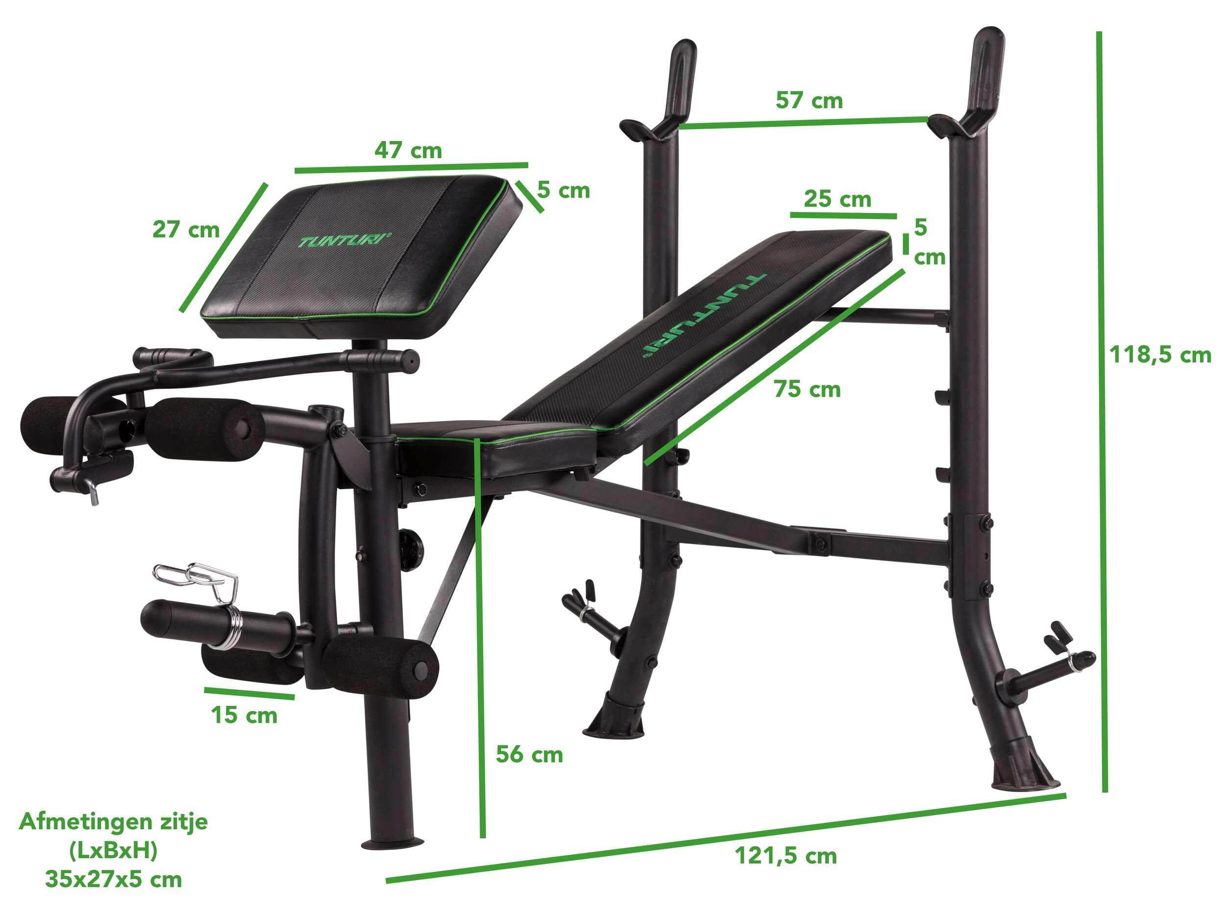 Ławka do ćwiczeń treningowa z modlitewnikiem TUNTURI WEIGHT BENCH WB40 5/7