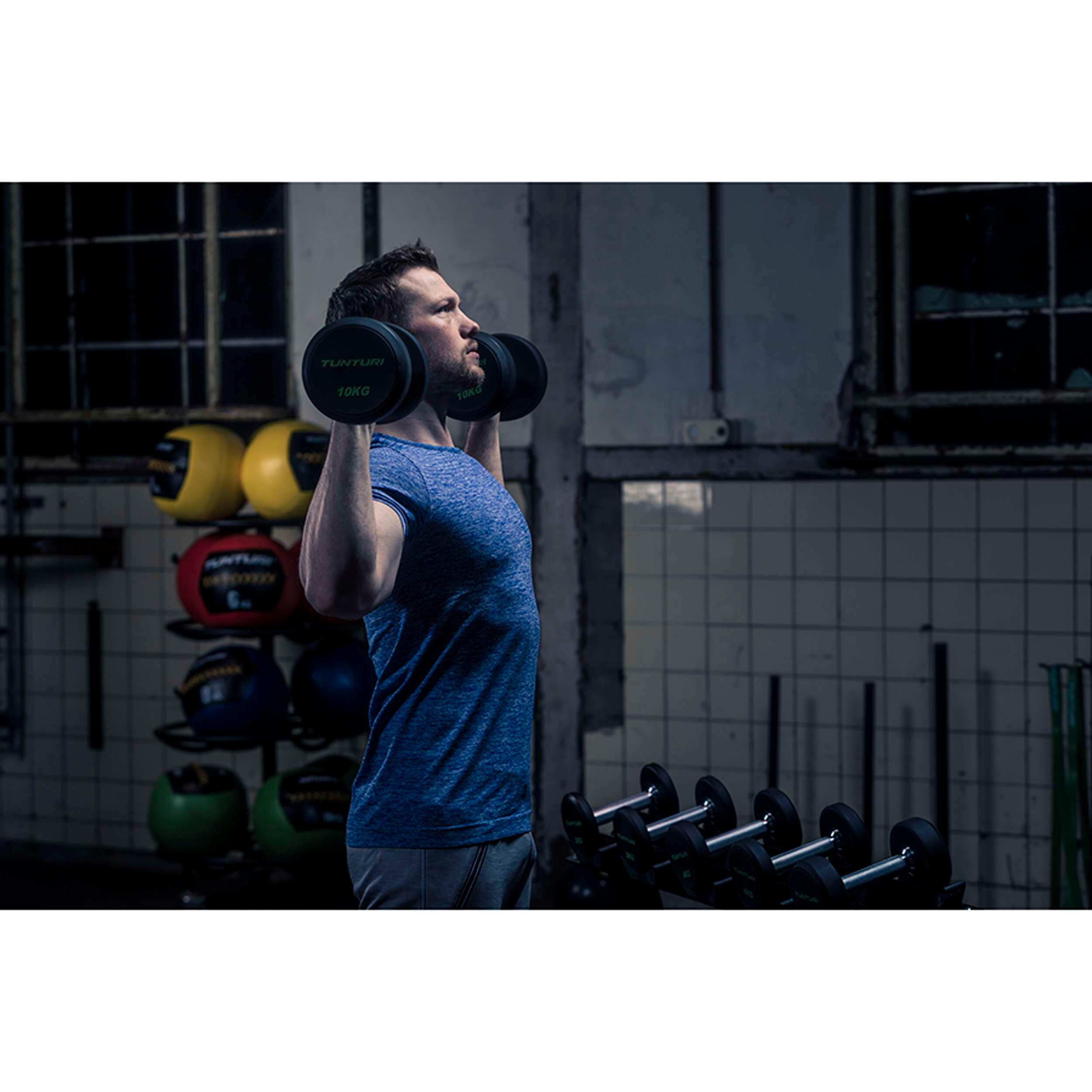 Pro PU Dumbbell Set 2 to 12 kg - 10 pairs - Dumbbell set 5/7