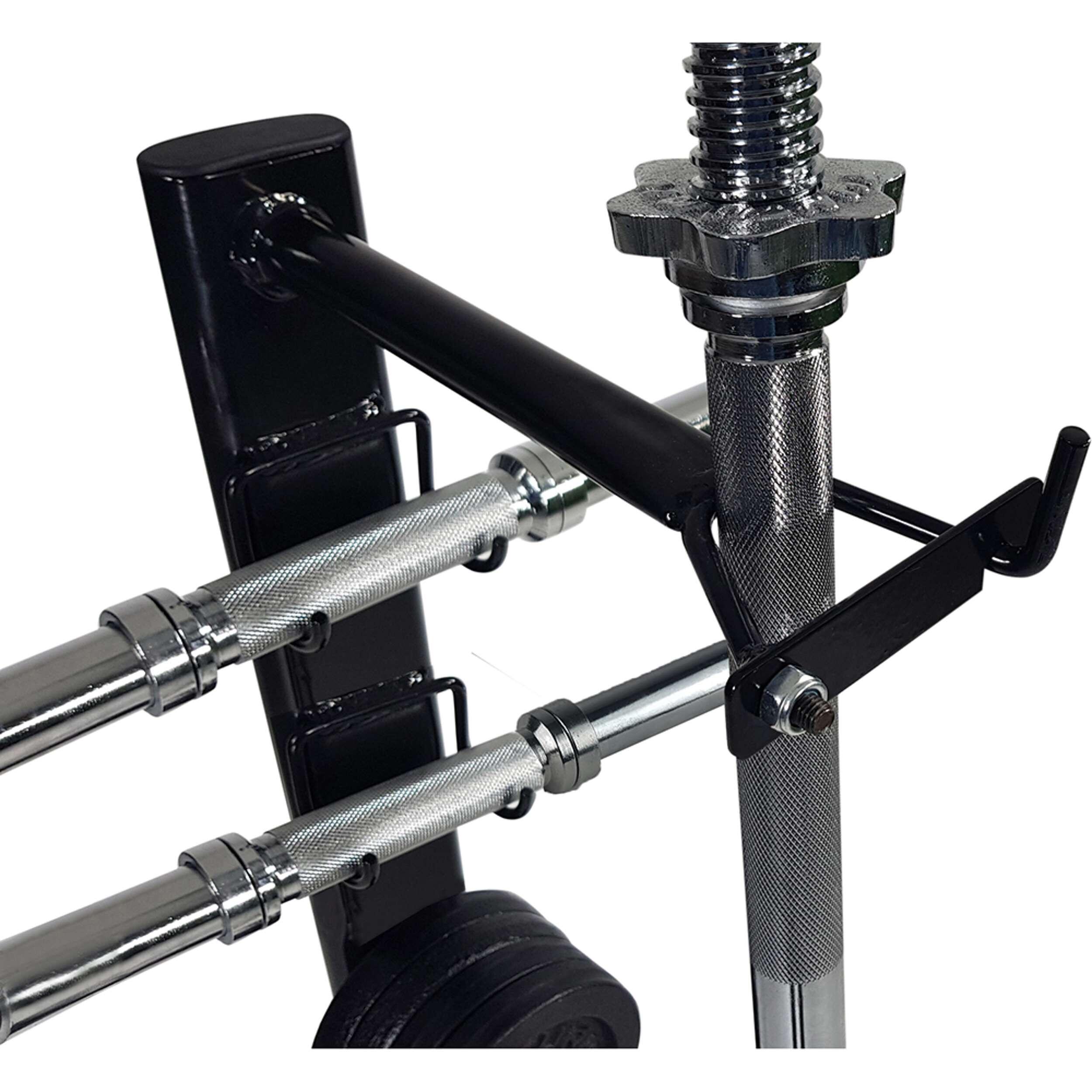 Support de rangement rack pour disques et barres diamètre 30mm noir 6/7